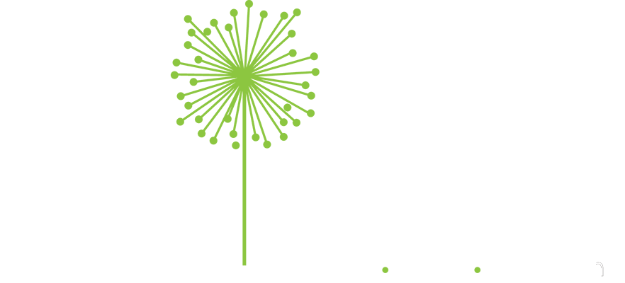 Namaste Fitness Studio logo horizontal white